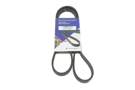 Ремінь генератора Renault Rapid 1.4i 91-98 (4PK1188) (opt-om) HUTCHINSON 1188 K 4