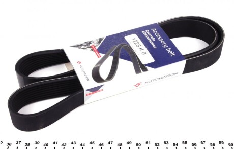 Ремінь генератора Mazda 3/5/6 2.0 DI/CD 02-10 (8PK1225) (opt-om) HUTCHINSON 1225 K 8