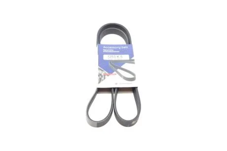 Ремінь генератора Peugeot Partner 1.4-1.6 16V 96-15/ Toyota Avensis/ Corolla2.0 D-4D 03-09 UA63 HUTCHINSON 1253 K 5