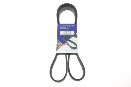 Ремінь генератора Peugeot 406 (6PK1479) 1479 K 6 (opt-om) HUTCHINSON 1479K6