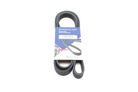 Ремінь генератора Fiat Scudo/Citroen Berlingo/VW Golf IV 1.8/1.9TDI 97- (6PK1660) UA63 HUTCHINSON 1660 K 6