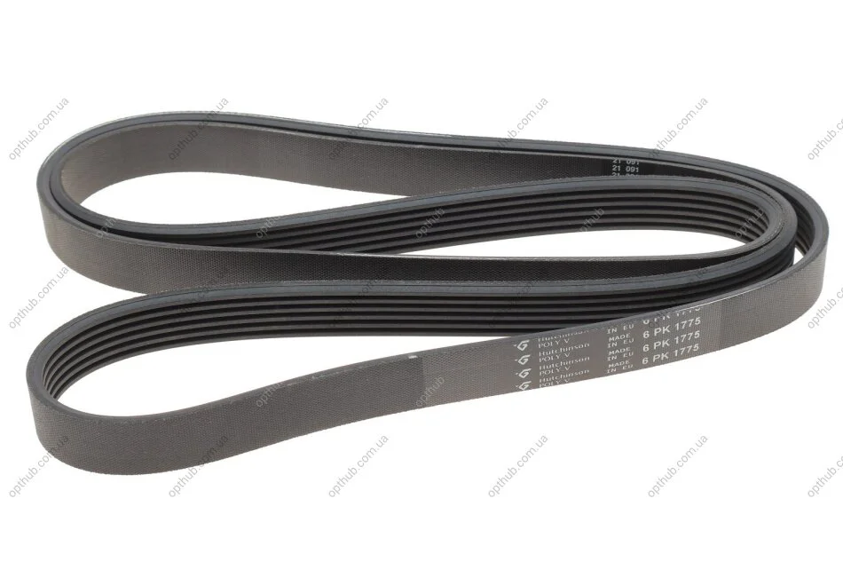 Ремінь генератора MB W202/210 M111/Ford Transit 2.301-06 (6PK1775) (opt-om) HUTCHINSON 1775 K 6 (фото 1)