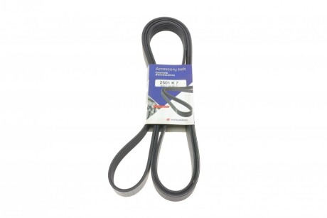 Ремінь генератора Audi Q7 6.0 TDI 06-09 (7PK2501) (opt-om) HUTCHINSON 2501 K 7