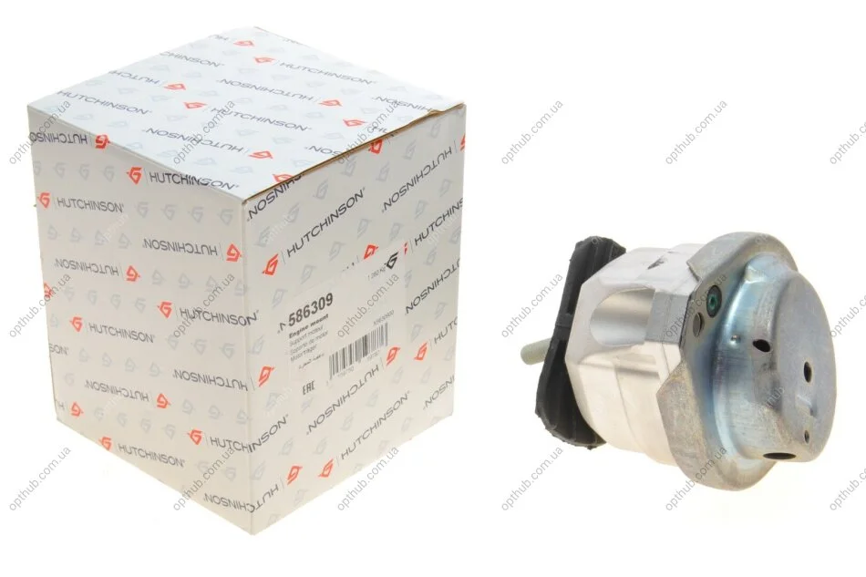 Подушка двигуна (L) BMW 5 (E60/E61/E63)/4 (E64) 2.2/2.5/3.0 01-10 (opt-om) HUTCHINSON 586309 (фото 1)