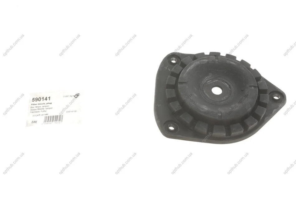 Подушка амортизатора) Renault Fluence 1.5dCi/1.6/2.0 16V 10- (opt-om) HUTCHINSON 590141 (фото 1)