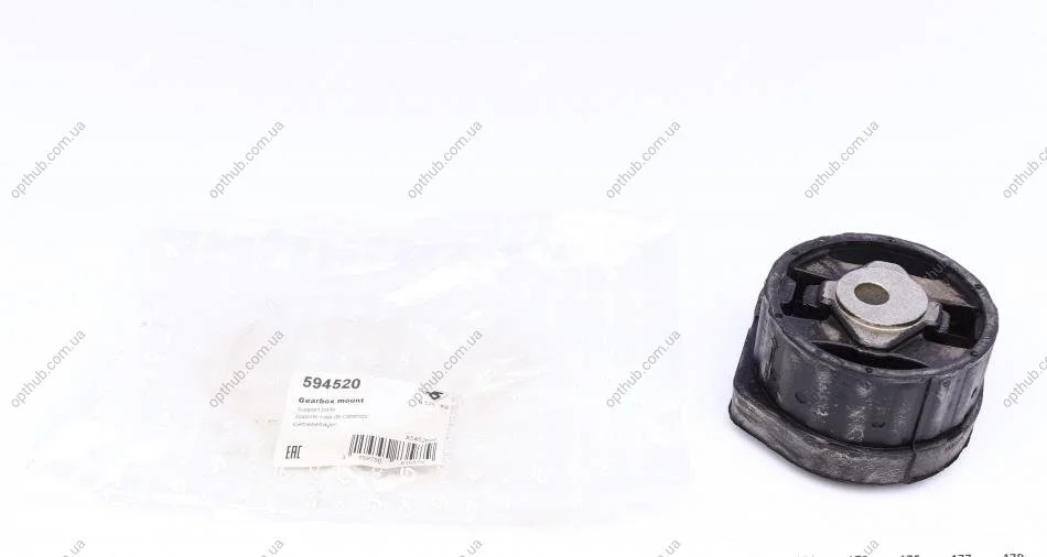 Подушка АКПП BMW 3 (E46/E90/E91)/ 5 (E60)/ X3 (E83) 2.0D-3.0D 00-15 (opt-om) HUTCHINSON 594520 (фото 1)