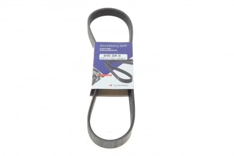 Ремінь генератора Ford Fiesta 1.3 96-03/Opel Movano 2.5D 98-00(6PK864) UA63 HUTCHINSON 846 SK 6