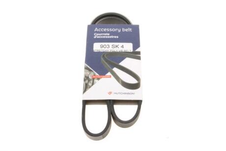 Ремінь генератора Fiat Ducato 2.3JTD 02-14 (opt-om) HUTCHINSON 903 SK 4