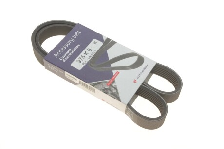 Ремінь генератора Citroen Berlingo/VW Golf III 1.4-2.0i 91- (6PK975) UA63 HUTCHINSON 975 K 6