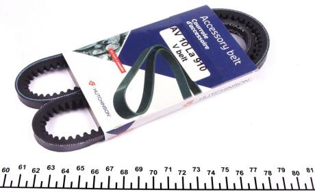 Ремінь клиновий 10х910мм HUTCHINSON AV10LA910