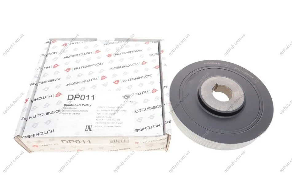 Шків колінвалу Citroen/Fiat/Peugeot 1.9D/2.0HDi (6PK) UA63 HUTCHINSON DP011 (фото 1)