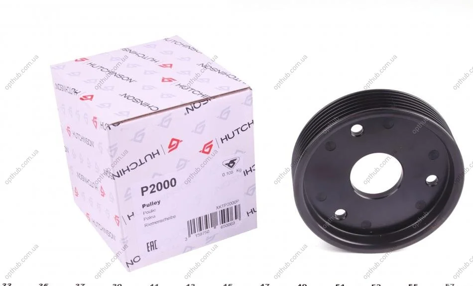 Шків насоса ГПК 1,9dci Renault Kangoo I, Clio II Hutchinson HUTCHINSON P2000 (фото 1)