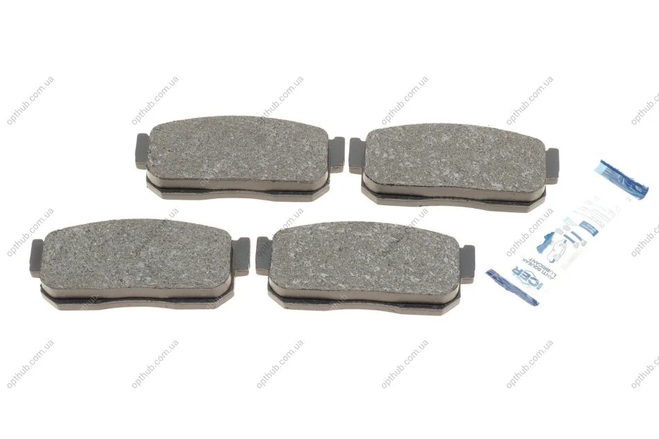 Колодки гальмівні (задні) Nissan Almera II 00-/Primera 90-96/Sunny 90-95/Infiniti G20 90-97 UA63 ICER 140876 (фото 1)