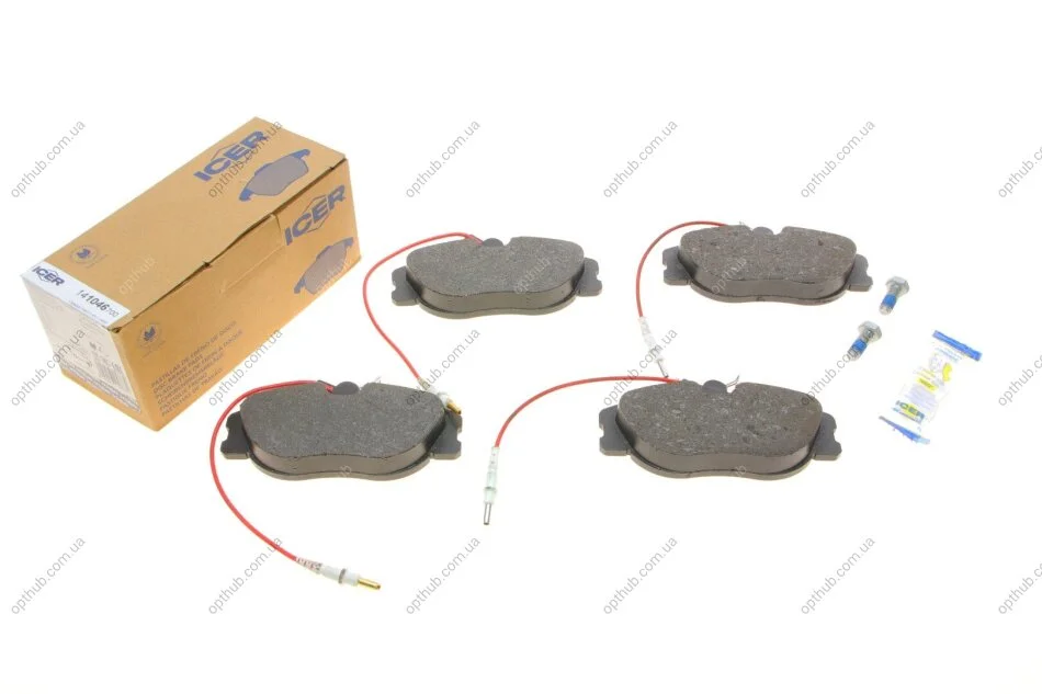 Колодки гальмівні (передні) Citroen Jumpy/Evasion/Fiat Scudo/Peugeot Expert/806 95-06 (+датчик UA63 ICER 141046-700 (фото 1)