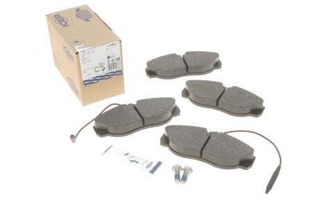 Колодки гальмівні (передні) Citroen Jumper/Fiat Ducato/Peugeot Boxer 94-02 (+датчики L=200mm) UA63 ICER 141053-700