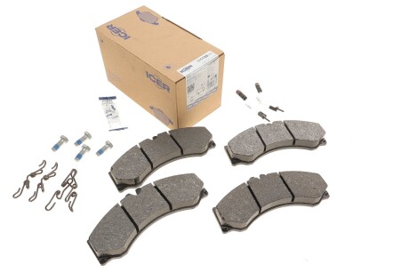 Колодки гальмівні (передні/задні) MB Sprinter (901-905) 208-616 95-/VW LT 96-06 (+датчики) UA63 ICER 141126-700