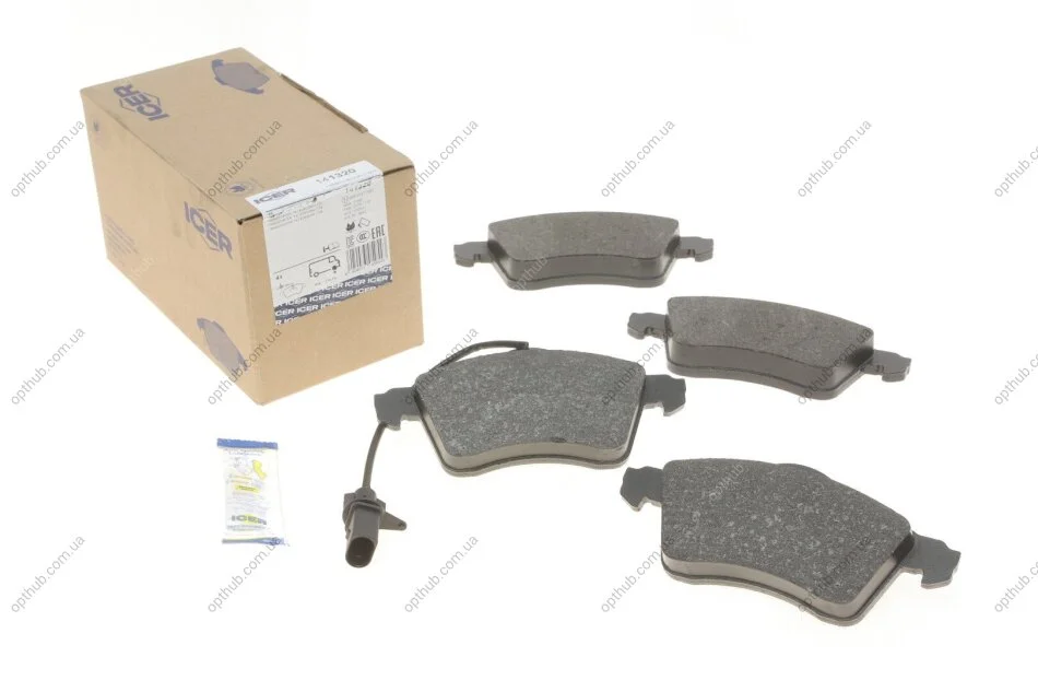 Колодки гальмівні (передні) VW T4 90-03 R15 (+датчик) UA63 ICER 141320 (фото 1)