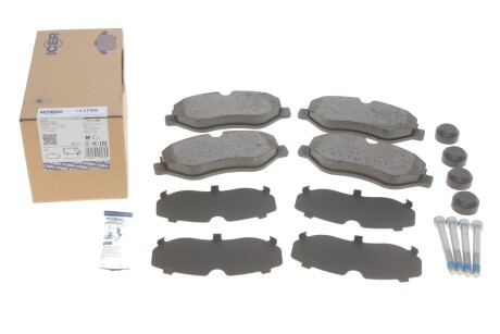 Колодки гальмівні (передні) MB Sprinter (906,907,910)/VW Crafter 06-/MB Vito (W639) 03-/(W447) 14- UA63 ICER 141786