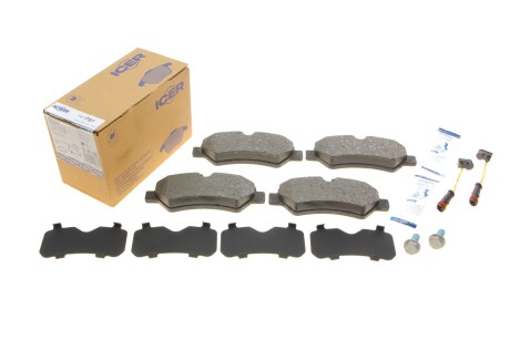 Колодки гальмівні (задні) MB Sprinter (906) 209-519 06-/VW Crafter 30-35/30-50 13-16 (+датчики) UA63 ICER 141787