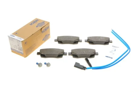 Колодки гальмівні (задні) Ford Transit V347 06-14 (+датчики) UA63 ICER 141794