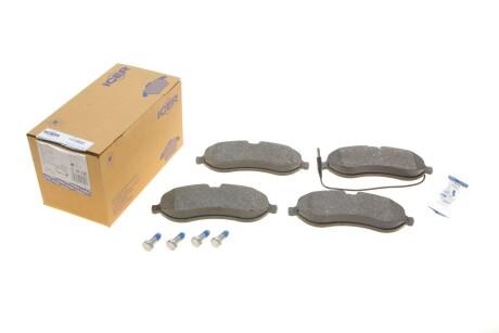 Колодки гальмівні (передні) Citroen Jumpy/Fiat Scudo/Peugeot Expert 07- (+датчик) UA63 ICER 141802