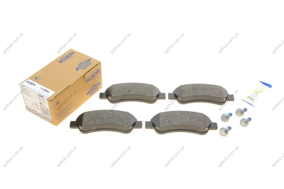 Колодки гальмівні (задні) Citroen Jumper/Fiat Ducato/Peugeot Boxer 06- UA63 ICER 141804 (фото 1)