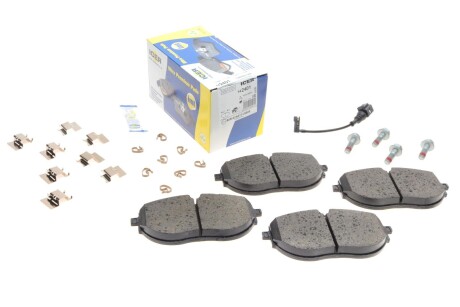 Колодки гальмівні (передні) VW T6 15- (з датчиком) (opt-om) ICER 142401