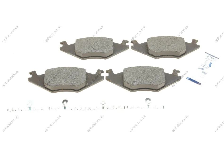Колодки гальмивни (передни) Seat Cordoba/Ibiza 94-02/VW Golf/Jetta/Polo 81-94/Passat B1/B2 79-88 UA63 ICER 180461 (фото 1)