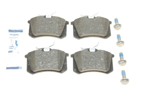 Колодки гальмівні (задні) Audi/Seat/Skoda Fabia/Octavia/VW Caddy/Passat 96-/Citroen/Peugeot 00 UA63 ICER 180697-703