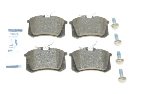 Колодки гальмивни (задни) Audi/Seat/Skoda Fabia/Octavia/VW Caddy/Passat 96-/Citroen/Peugeot 00 UA63 ICER 180697-703