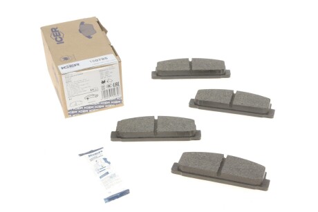 Колодки гальмівні (задні) Mazda 6 02-13/Mazda 323 91-04/626 III/V/RX-7 84-02 UA63 ICER 180785