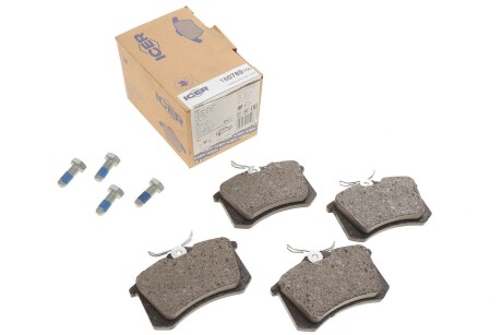 Колодки гальмівні (задні) Audi A4/A6/Skoda SuperB 01-09/Renault Clio 05-14/VW Golf/Passat 84-0 UA63 ICER 180789-700