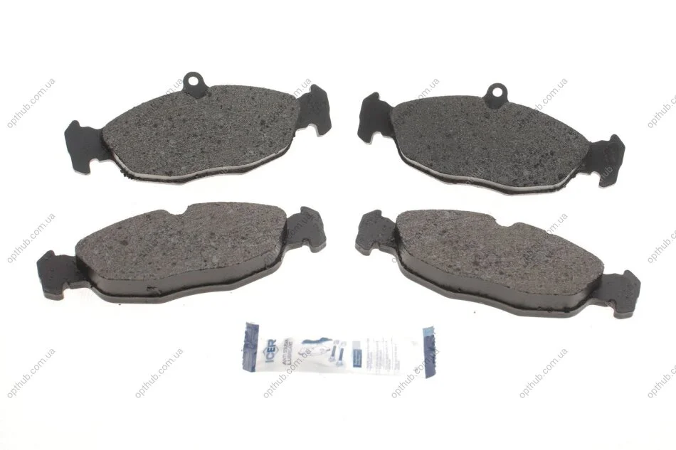 Колодки гальмівні (передні) Opel Combo/Astra F 91-05/Corsa A/B 82-00/Vectra A 88-95/Daewoo Lanos 9 UA63 ICER 180858 (фото 1)