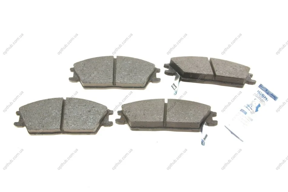Колодки гальмивни (передни) Hyundai Accent I/II 94-05/Getz 02-10/Elantra 90-00/Pony 85-95 UA63 ICER 180887 (фото 1)