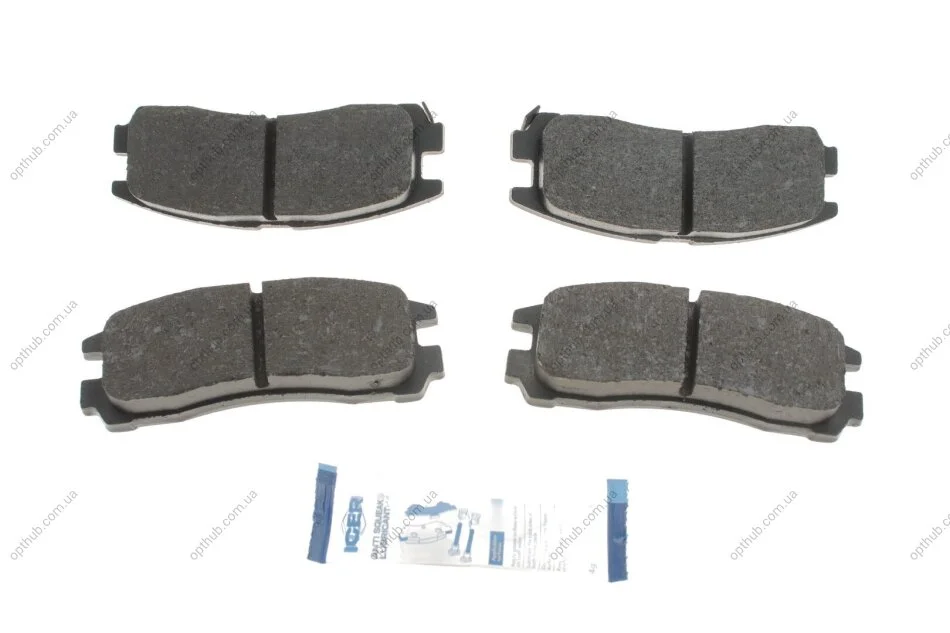 Колодки гальмивни (задни) Mitsubishi Galant 85-/L400 95-02/Eclipse 94-11/Pajero Pinin 99-07 (opt-om) ICER 180981 (фото 1)