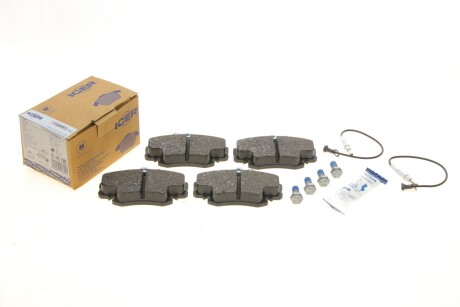 Колодки гальмівні (передні) Renault Megane 96-03/Clio 90-/Logan/Dacia Sandero 08- (+датчики) UA63 ICER 180993-700