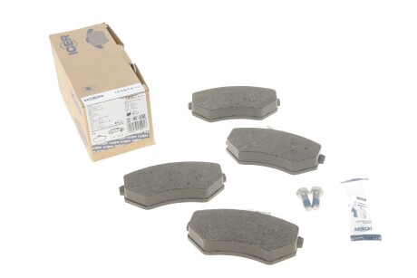 Колодки гальмівні (передні) Audi 80 91-96/A4 94-01/VW Caddy 95-04/Golf 90-02/Passat B3/B4 88-9 UA63 ICER 181011-700