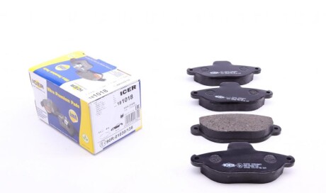 Колодки гальмівні (передні) Fiat 500 07-/Panda 03-/Punto 93-10 UA63 ICER 181018