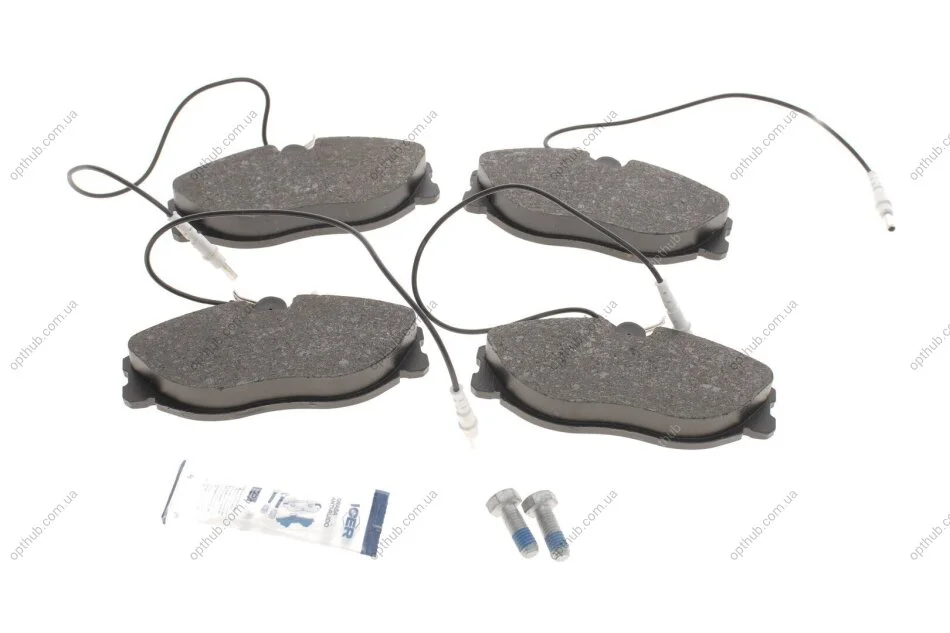 Колодки гальмівні (передні) Citroen Xsara 98-05/Peugeot 306 96-01/406 95-04/607 00-11 (+датчик UA63 ICER 181108-700 (фото 1)