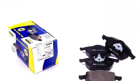 Колодки гальмивни (передни) Audi A3/TT/Skoda Octavia 96-10/VW Golf/Passat B3/B4 91-06 (без датчика UA63 ICER 181131