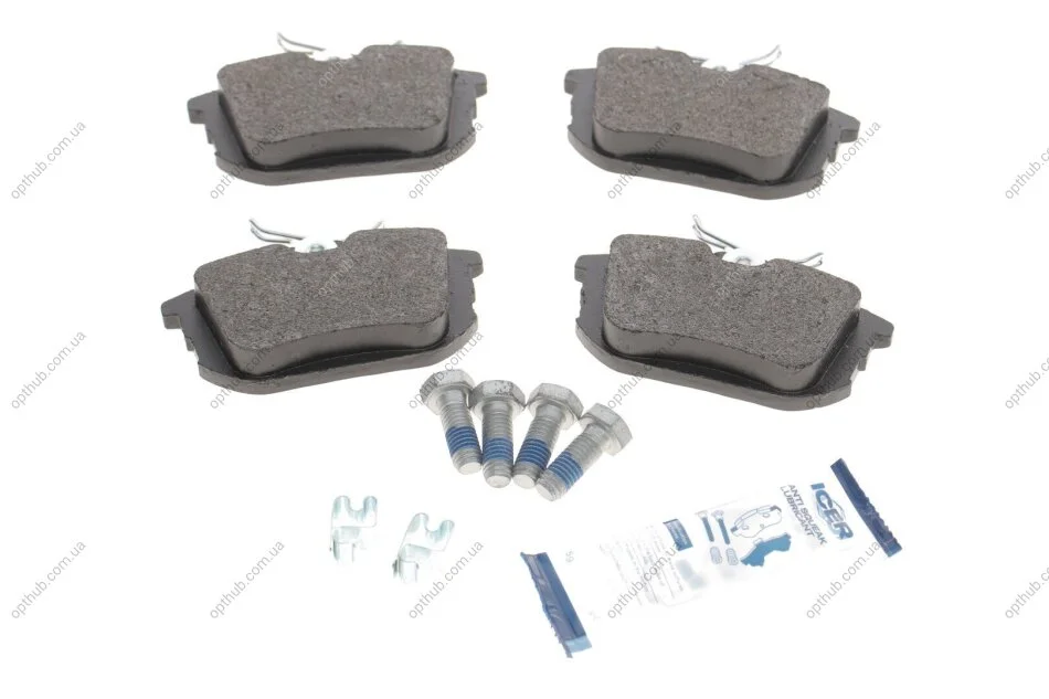 Колодки гальмівні (задні) Mitsubishi Colt 04-12/Space Star 98-04/Carisma 95-06/Volvo S40/V40 9 UA63 ICER 181165-700 (фото 1)