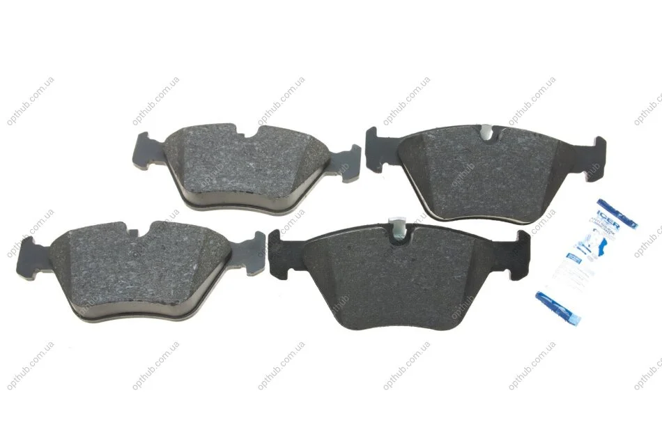 Колодки гальмівні (передні) BMW 5 (E39) 96-04/3 (E46) 00-06 UA63 ICER 181296 (фото 1)