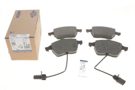 Колодки гальмівні (передні) Audi A4/A6 95-09/Skoda SuperB 01-08/VW Passat B5 96-05 (+датчик) UA63 ICER 181362