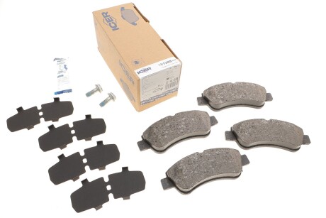 Колодки гальмівні (передні) Citroen Berlingo/C2/C3/C4/Peugeot 206/207/208/307 96-/Opel Corsa F UA63 ICER 181388-402