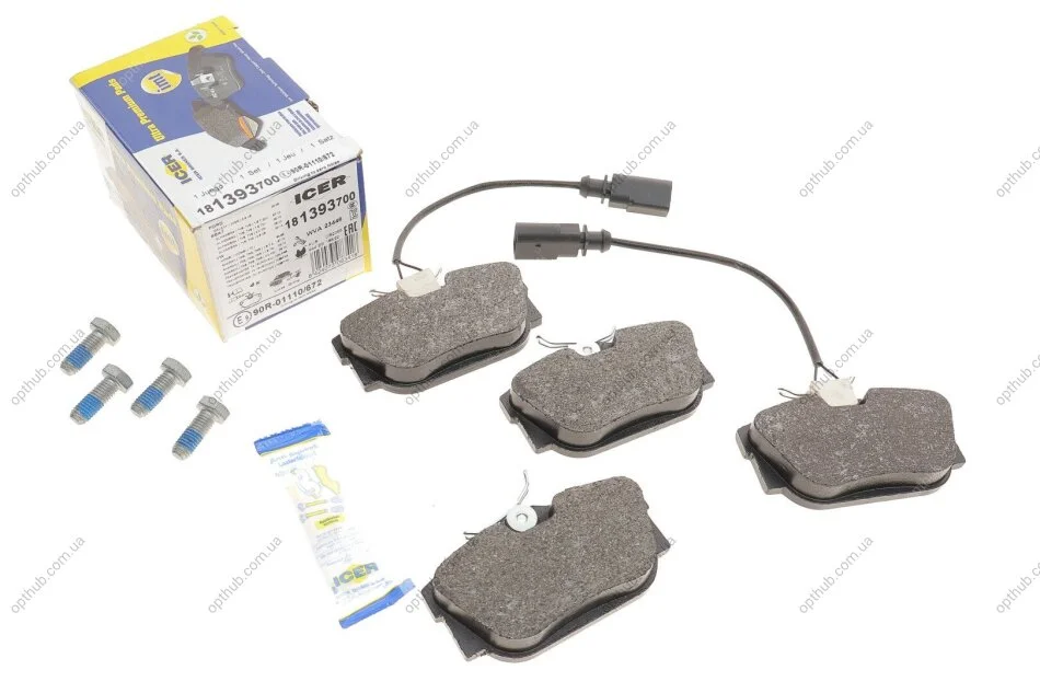 Колодки гальмівні (задні) Ford Galaxy 00-06/Seat Alhambra 97-10/VW T4 90-03/Sharan 95-10 (+дат UA63 ICER 181393-700 (фото 1)