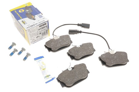 Колодки гальмівні (задні) Ford Galaxy 00-06/Seat Alhambra 97-10/VW T4 90-03/Sharan 95-10 (+дат UA63 ICER 181393-700