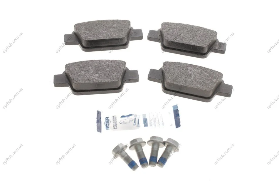 Колодки гальмівні (задні) Fiat Bravo II 07-14/Stilo 01-08/Linea 07-/Multipla 99-10/Lancia Delt UA63 ICER 181503-701 (фото 1)