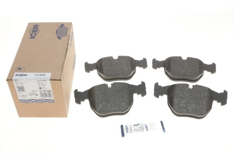 Колодки гальмівні (передні) BMW 5 (E39) 96-04/7 (E38) 94-01/X3 (E83) 06-11/X5 (E53) 00-06 UA63 ICER 181530