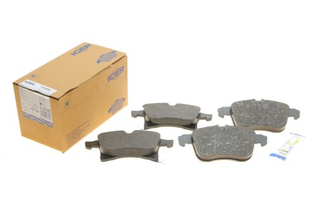 Колодки гальмівні (передні) Opel Astra H/Corsa C/D/E/Meriva A/B 04-/Combo/Zafira A/B 01- (+датчик) UA63 ICER 181592