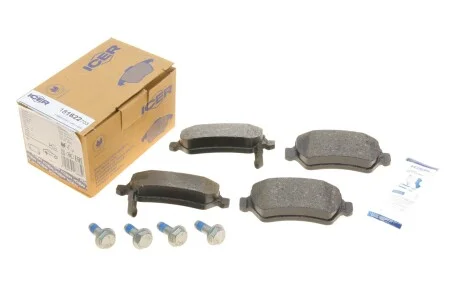 Колодки гальмивни (задни) Opel Combo/Astra/Corsa/Meriva/Zafira 98-/Hyundai ix20/Kia Venga/Cee' UA63 ICER 181622-703